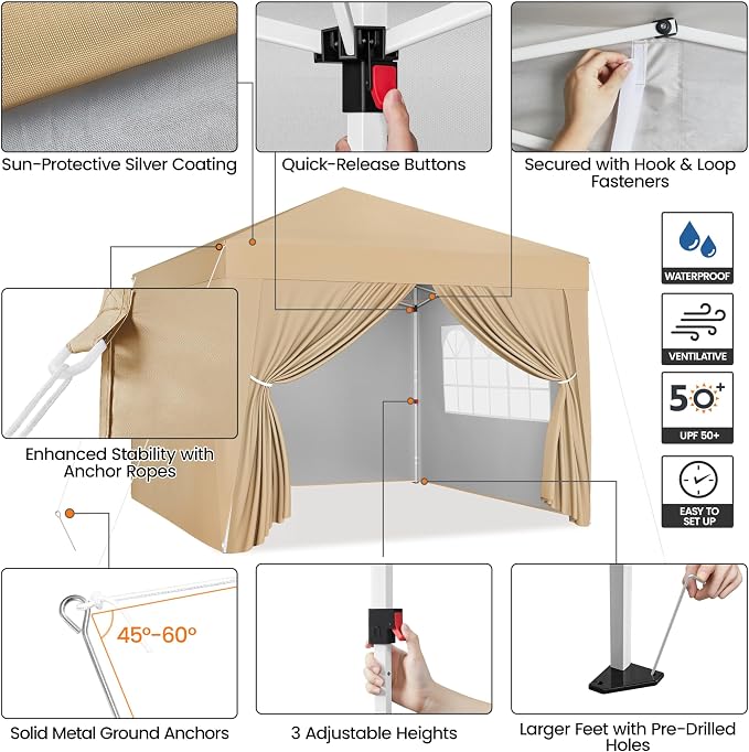 Yaheetech 10x10 Pop Up Canopy - Image 4