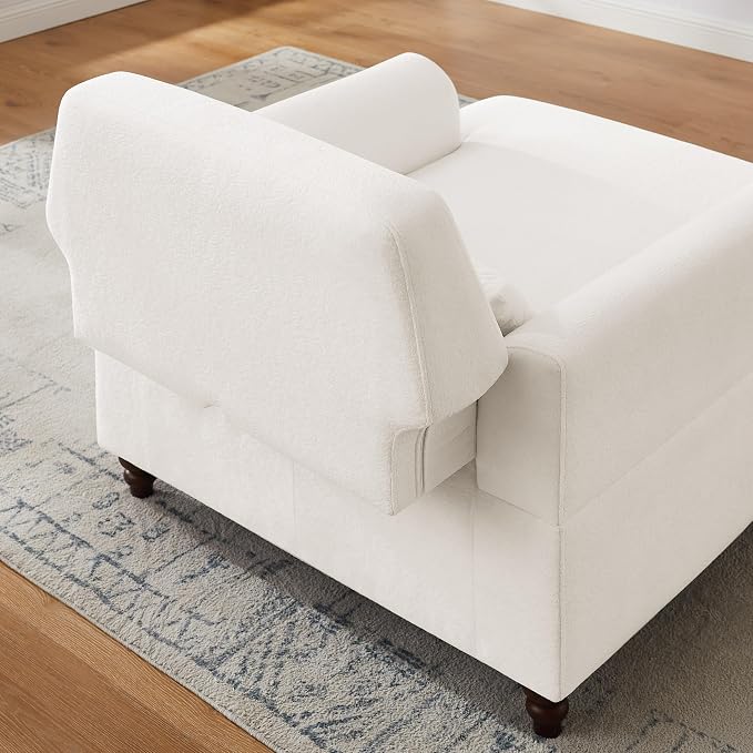 Chaise Lounge Chair Indoor Set of 2, Oversized Accent Chair - Image 8