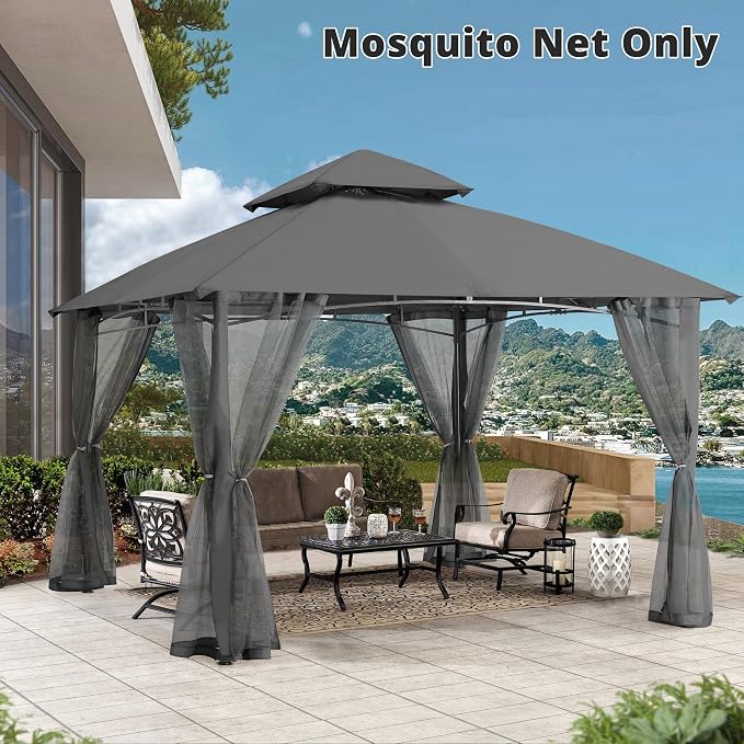 MASTERCANOPY Patio Gazebo Mosquito Netting Screen Walls - Image 8