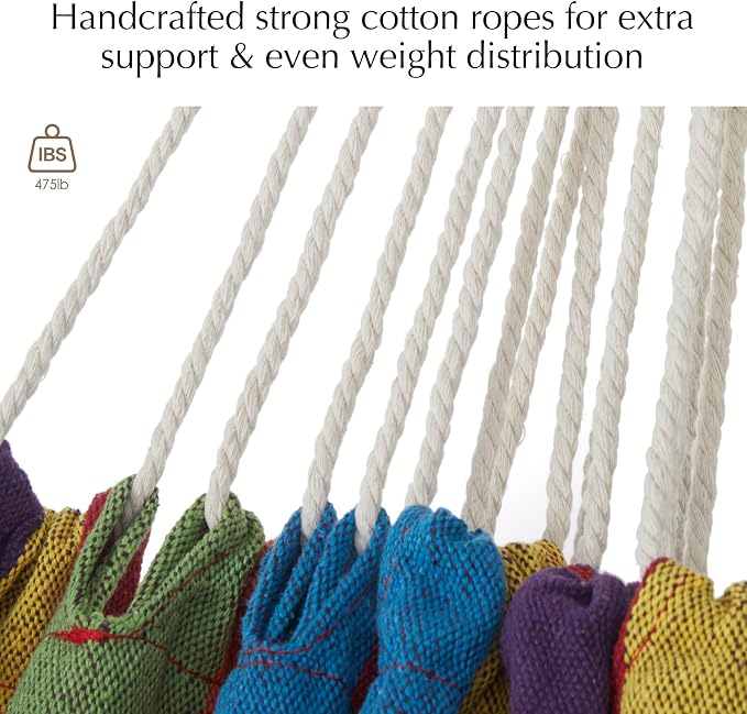PNAEUT Hammock Chair Hanging Rope Swing - Image 3