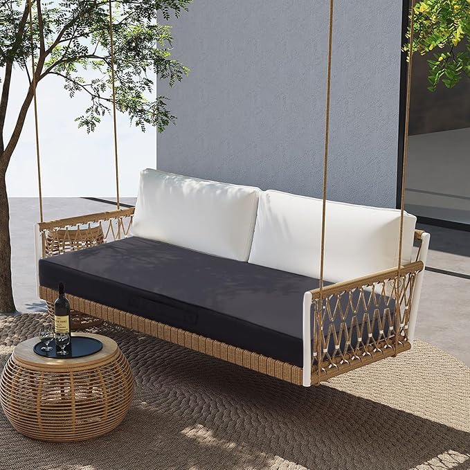 Outdoor Bench Cushion 4 inches Memory Foam Waterproof Patio Furniture Bench - Image 7