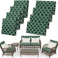 Newwiee 8 Pcs Stretch Patio Outdoor Cushion Covers Waterproof Replacement Sofa by Newwiee
