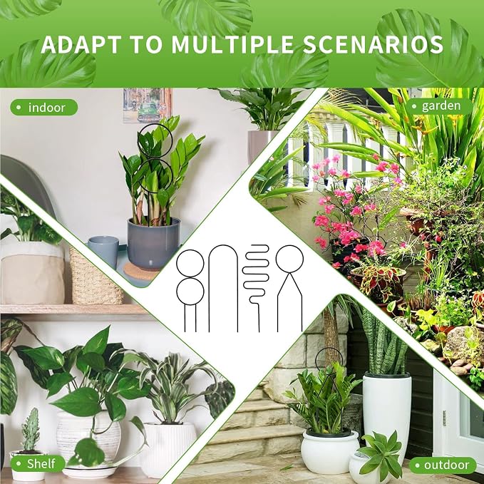 4 Pcs Small Metal Trellis for Potted Plants, Mini Trellis for Potted Plant - Image 7