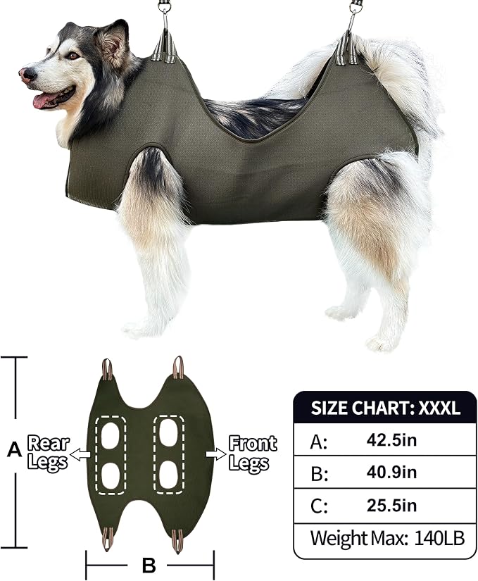 10 in 1 Pet Grooming Hammock Harness - Image 5