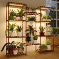 Bamworld Plant Stand with Grow Lights Large Plant Shelf by Bamworld