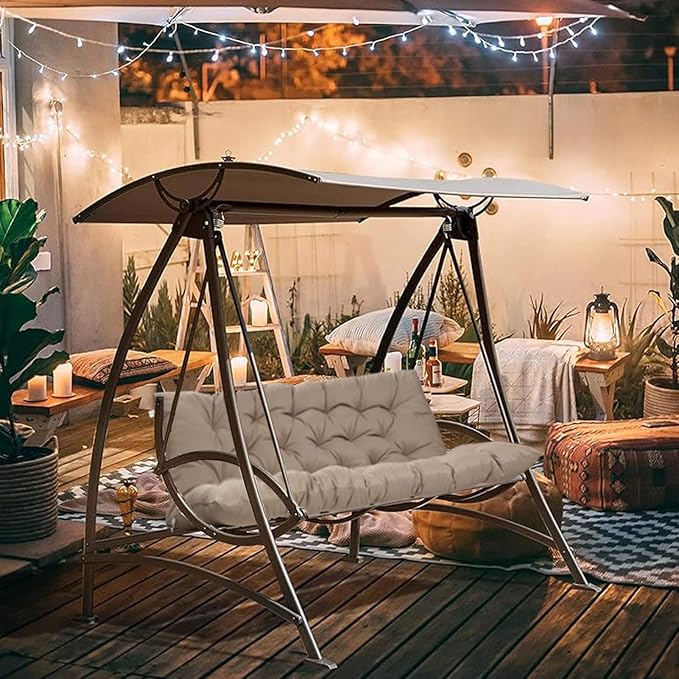 2-3 Seat Swing Replacement Cushion, Outdoor Bench Cushions - Image 5