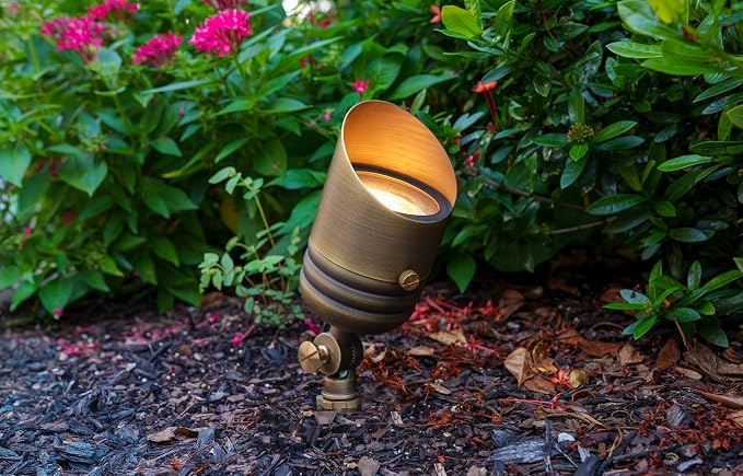 VOLT Fat Boy 12V Brass Outdoor Mini Spotlight - Image 8