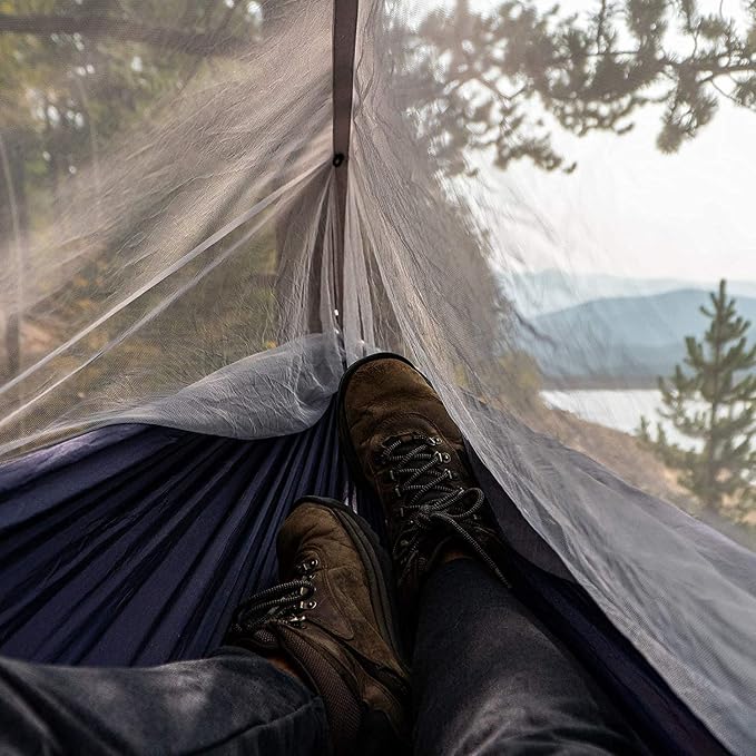 Sunyear Hammock Camping with Rain Fly Tarp and Net, Portable Camping Hammock - Image 2