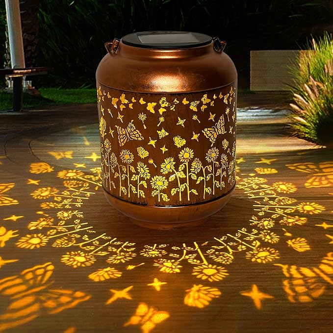 Solar Lanterns Outdoor Waterproof, Butterfly Gifts by ANYTALK