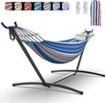 Double Hammock with Heavy-Duty Steel Stand, Easy Assembly, 600lbs Weight by Unknown