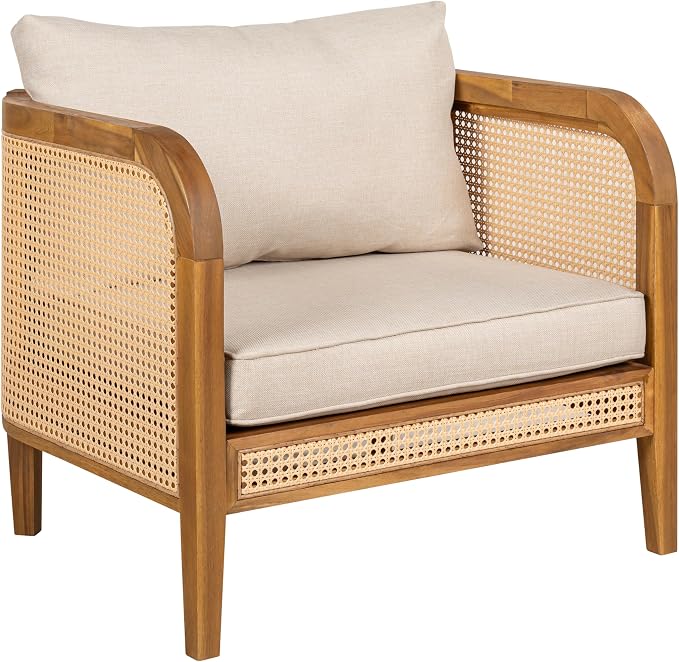 Christopher Knight Home Tilden Bohemian Acacia Wood Patio Accent Chairs - Image 7