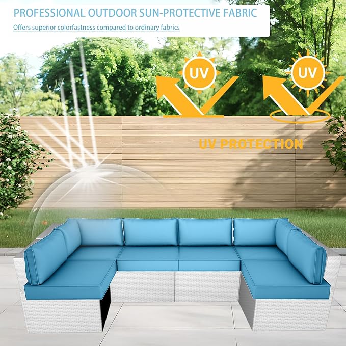 Outdoor Cushion Covers for Patio Furniture, Patio Cushion Covers Replacement - Image 4