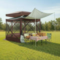 COBIZI 12x12 FT Pop Up Canopy Extendable Tent, Gazebos On Clearance, Screened by COBIZI