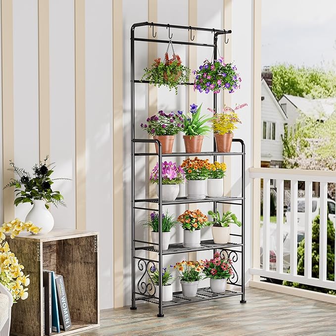 Plant Stand Indoor Outdoor Heavy Duty Metal - Image 2
