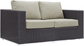 Modway Convene Wicker Rattan Outdoor Patio Loveseat by Modway