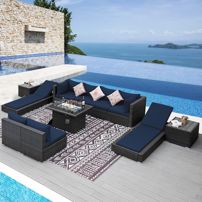 NICESOUL 11-Piece Patio Furniture by NICESOUL