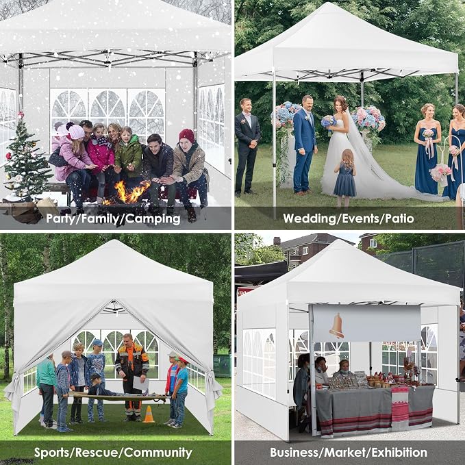 COBIZI 10x10 Heavy Duty Pop Up Canopy Tent - Image 5