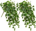 Hollyone 2pcs Artificial Hanging Plants 24" Fake Ivy Vine Faux Ivy Leaves by Hollyone