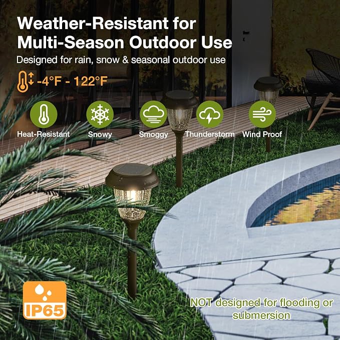 XMCOSY+ Solar Lights Outdoor 10/25 LM LED - Image 4