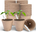 Peat Pots, 60 Pack Plant Starter Round Nursery Pot by ARGCONNER