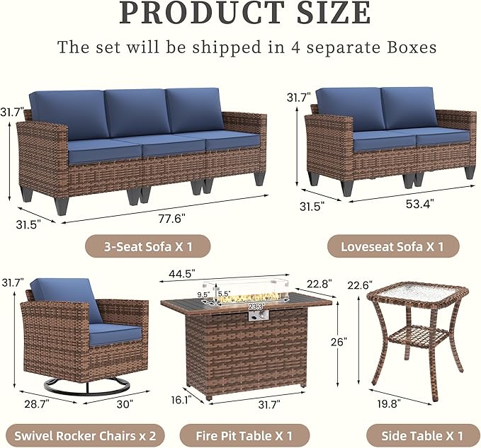 UDPATIO Patio Furniture Set - Image 3