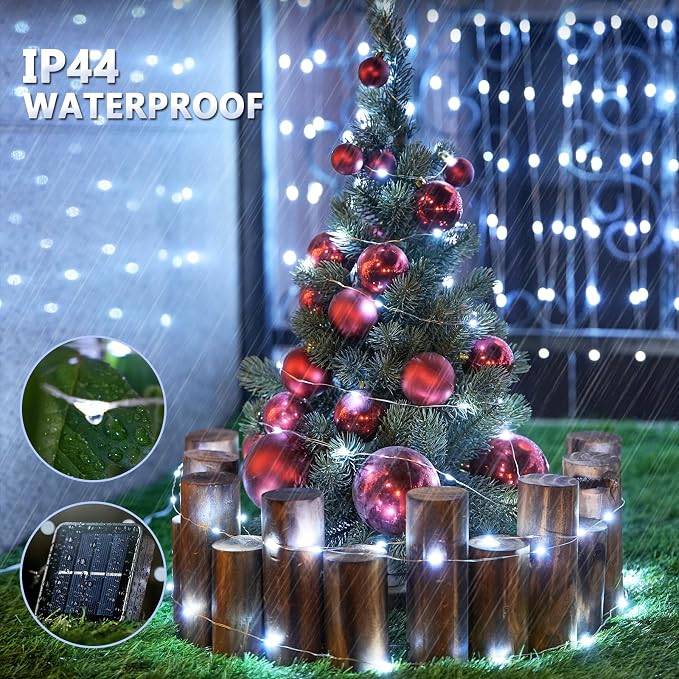 JMEXSUSS 2 Pack Solar String Lights Outdoor Waterproof, Each 33FT 100 LED Solar - Image 6