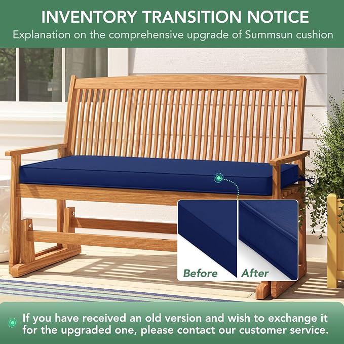 Outdoor Bench Cushion: Waterproof and Fade Resistant Patio Furniture Cushions - Image 9