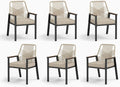 Patio Wicker Chair Sets of 6, Outdoor Dining Chairs by MIXPATIO