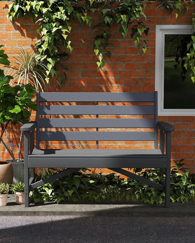 GREENVINES Outdoor Bench | HDPE | Garden Benches | All Weather | - Image 2