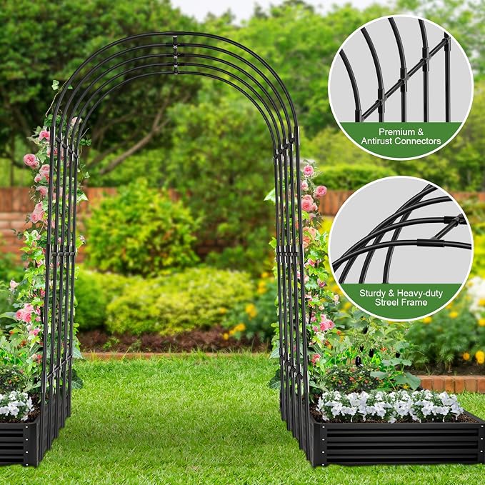 Garden Arch Trellis, Metal Arch Trellis - Image 4