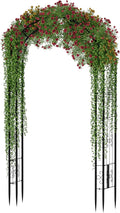 102in Steel Garden Arch Arbor Trellis by Arbuxzuy