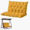 Porch Swing Cushion with Backrest 2-3 Seater Outdoor Bench Cushions Waterproof by Snubbull