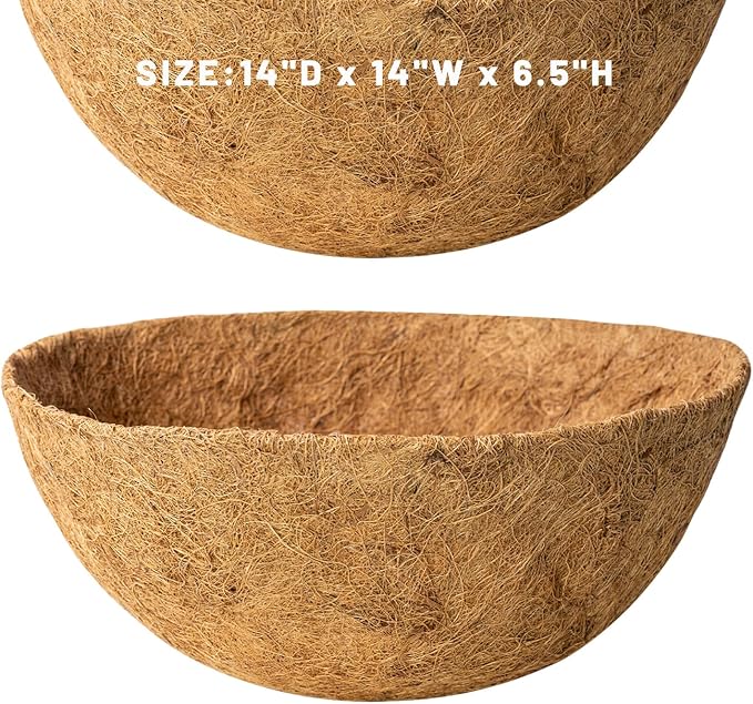 2 Pack 14 Inch Round Replacement Coco Liners - Image 7