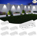 Solar Fence Lights Outdoor Waterproof, 80 Lumens Solar Lights by JOFIOS