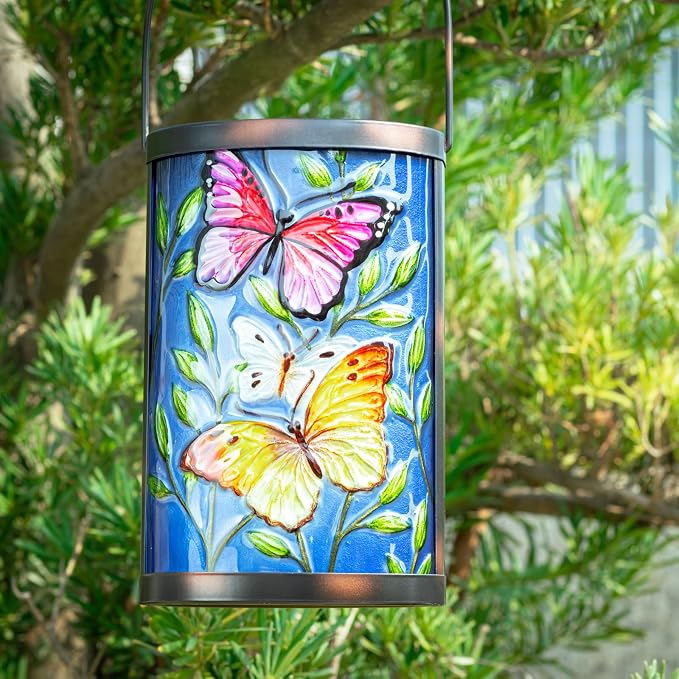 Hanging Solar Lantern Outdoor Waterproof LED Butterfly Solar Lights Decorative - Image 3