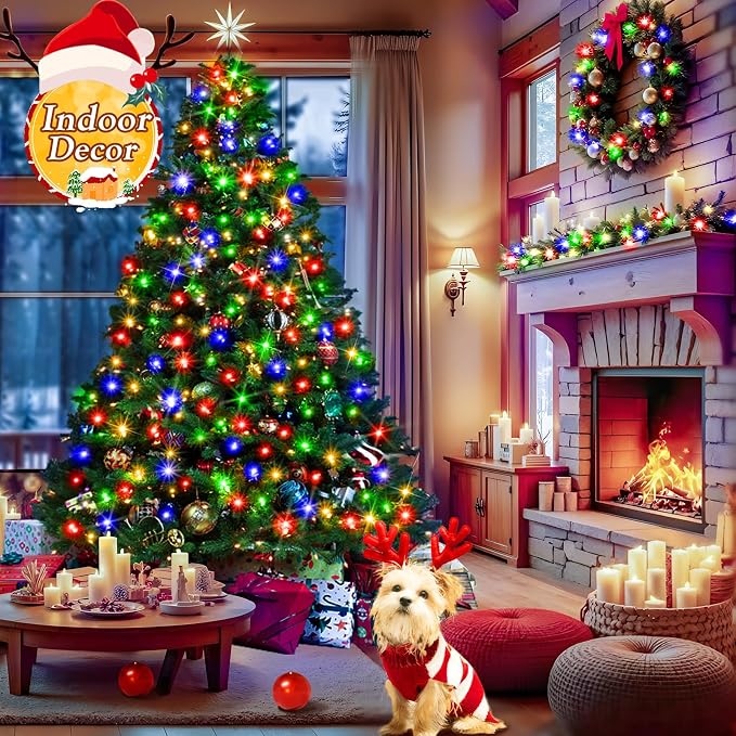 KNONEW 600FT 1500 LED Christmas String Lights Outdoor Green Wire Fairy Light 8 - Image 3