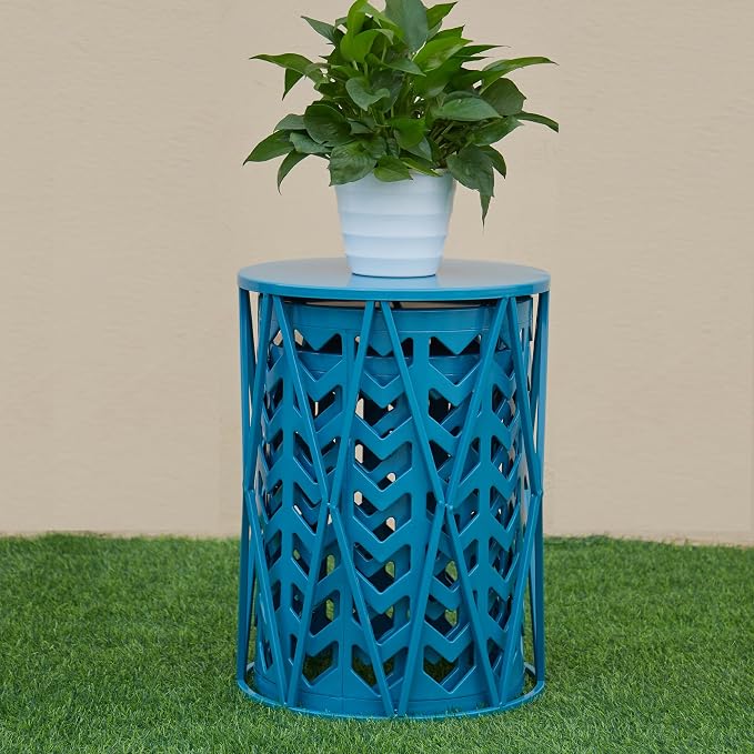 Y&M Set of 3 Nesting Metal Round Coffee Table, Side Table End Table - Image 7