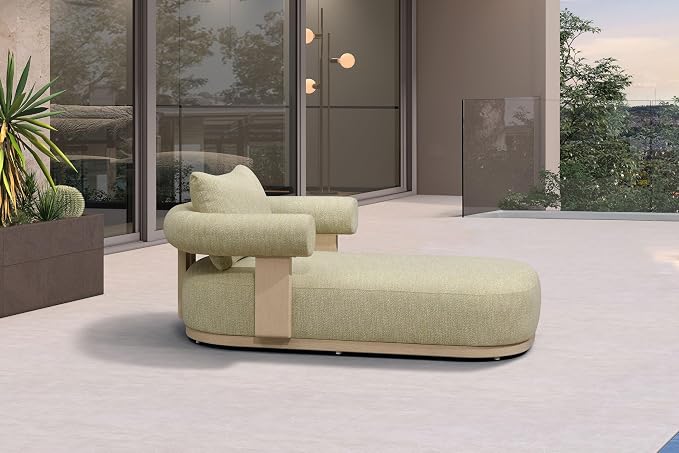 PURPLE LEAF Outdoor Chaise Lounge 1 Piece Chair Modern Aluminum Lounger Daybed - Image 9
