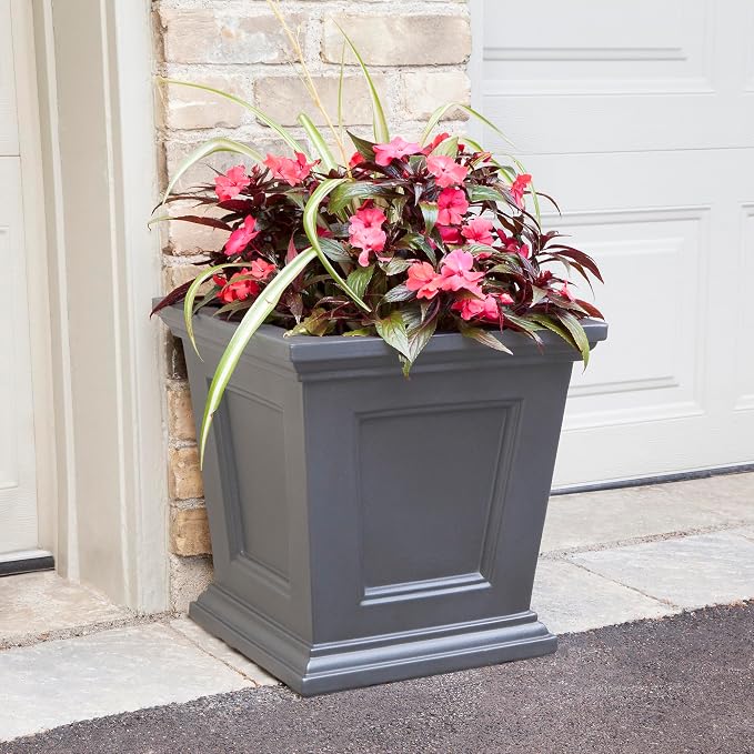 Mayne Fairfield 16-Inch Square Planter – Self-Watering, Weather-Resistant - Image 7