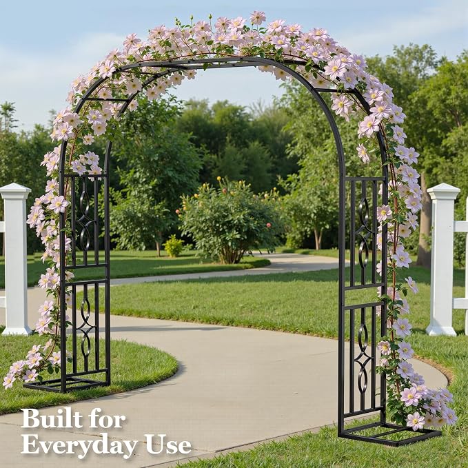 Metal Garden Arch, Heavy Duty Garden Trellis - Image 2