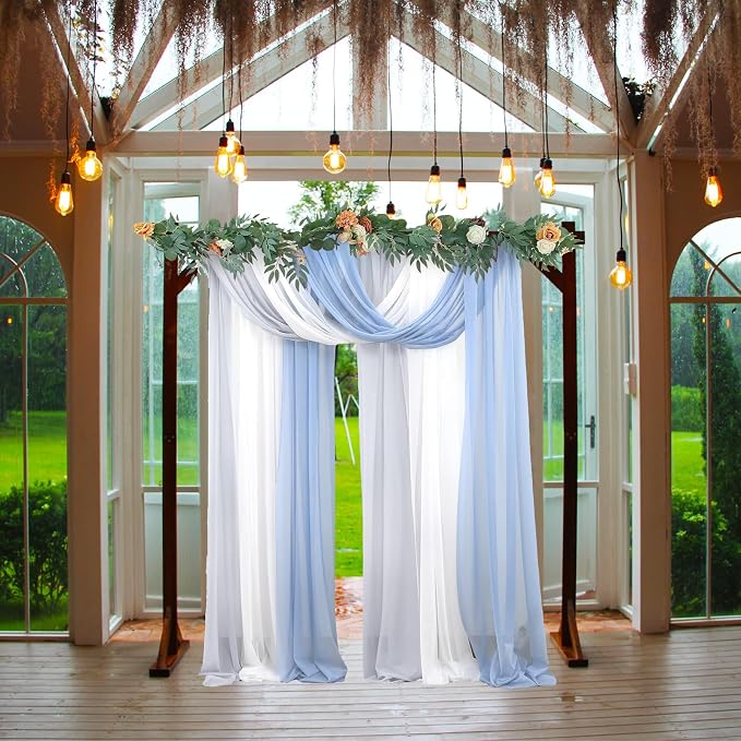 7.3FT Wooden Wedding Arch Stand Square Wood Arch Wedding Arbor - Image 2
