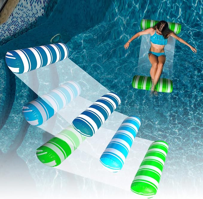 Inflatable Pool Floats Adult Size Water Hammock, Pool Rafts Lounge Chairs by BLOFUNmakelifebetter