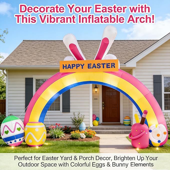 10FT Easter Inflatables Archway - Image 8