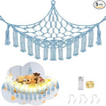 Stuffed Animal Hammock with LED Light, Large Stuffed Animals Storage Corner by CERETIA
