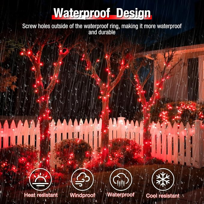 btfarm 4 Pack Solar String Lights Outdoor - Image 4