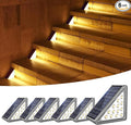Solar Step Light Outdoor Stair Lights, Deck Lights Outdoor Powered IP65 by JEJOT