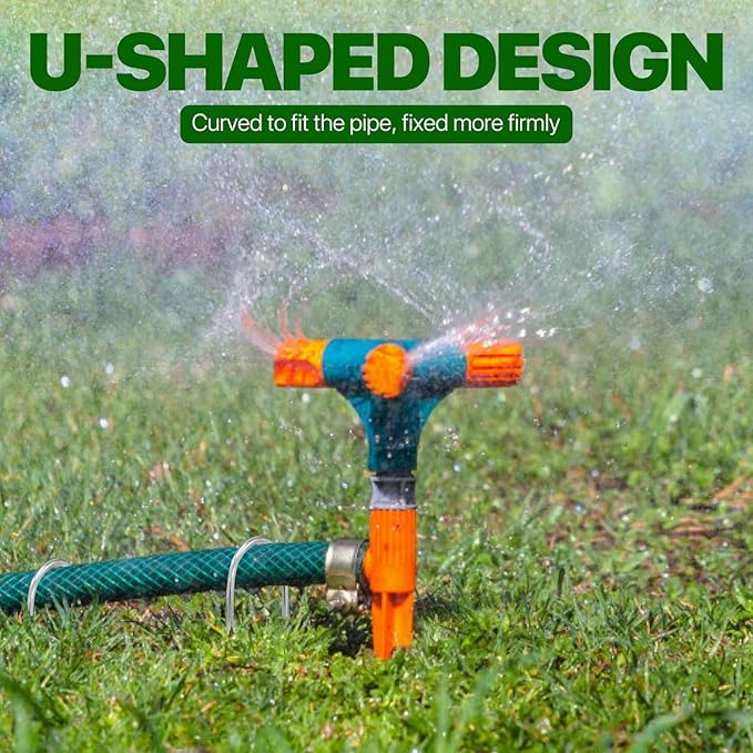 U Shape Garden Stakes 50 Packs 4 Inch 11 Gauge Irrigation Tubing Stakes - Image 6