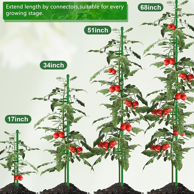 20Pcs Plant Support Stakes 17 inch SupKing Garden Orchid Sticks Extended to 3ft - Image 4