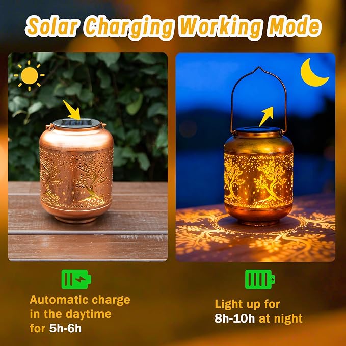 Solar Lanterns Outdoor Waterproof, Birthday Gifts - Image 3