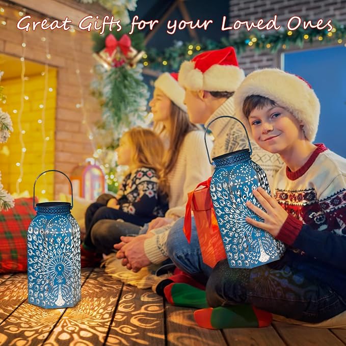 Garden Gifts for Women Solar Lanterns Outdoor Waterproof Peacock Garden Gifts - Image 8